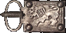 An Ostrogothic silver buckle with a tongue in the form of a bird head and a lion in relief on the plate. Tauria, first half of the 7th century A.D.