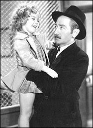 Shirley Temple and Adolphe Menjou in Little Miss Marker, 1934